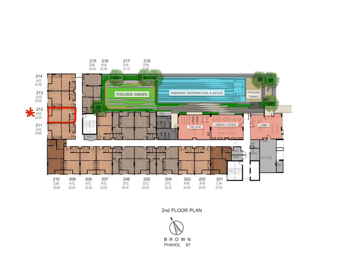 บางเขน 💥Brown Condo phaholyothin 67🔴🟢🟡 ว่าง ธ.ค.67