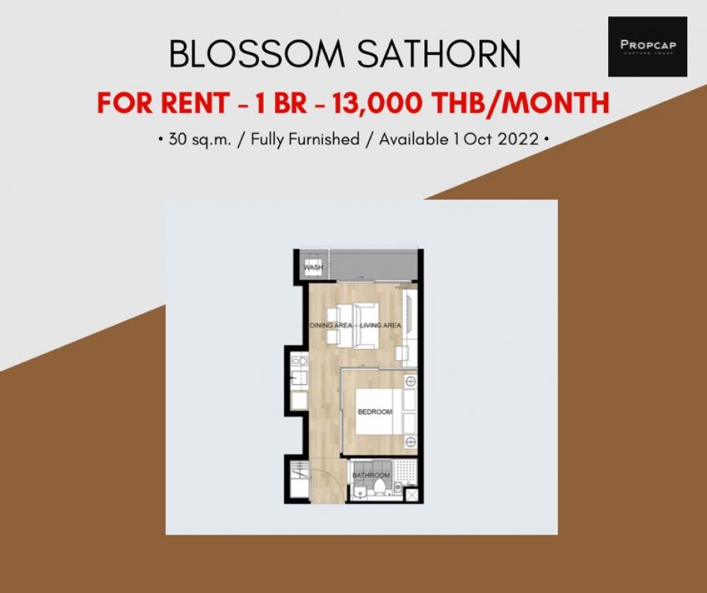 สาทร 💥 Blossom Condo at Sathorn-Charoenrat🔴🟢🟡